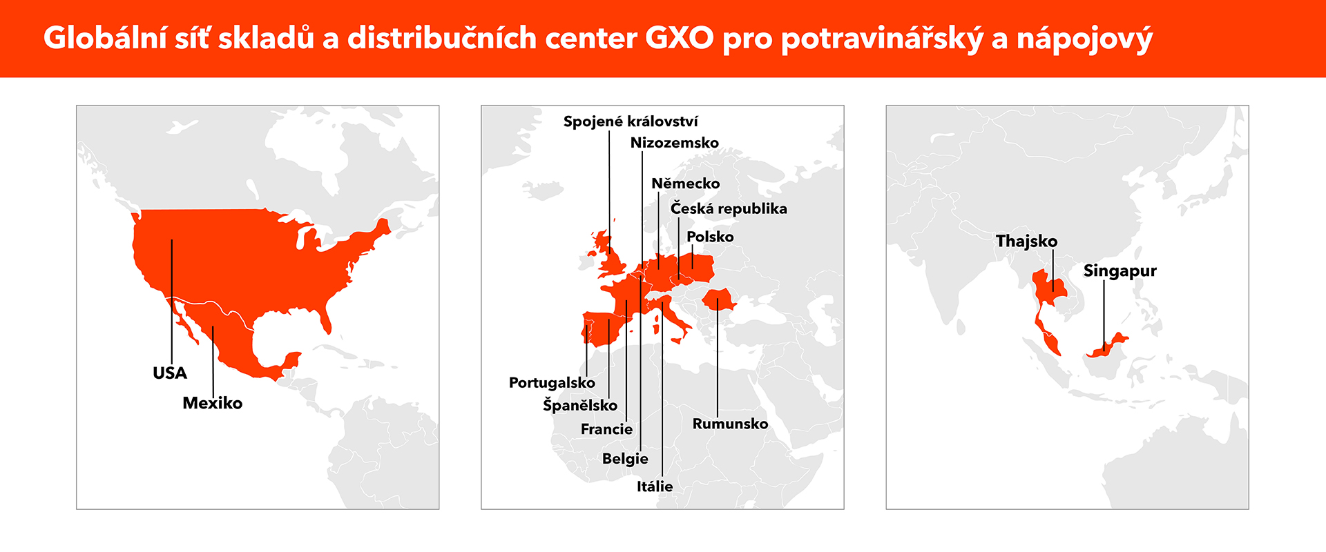 GXO's global food & beverage network