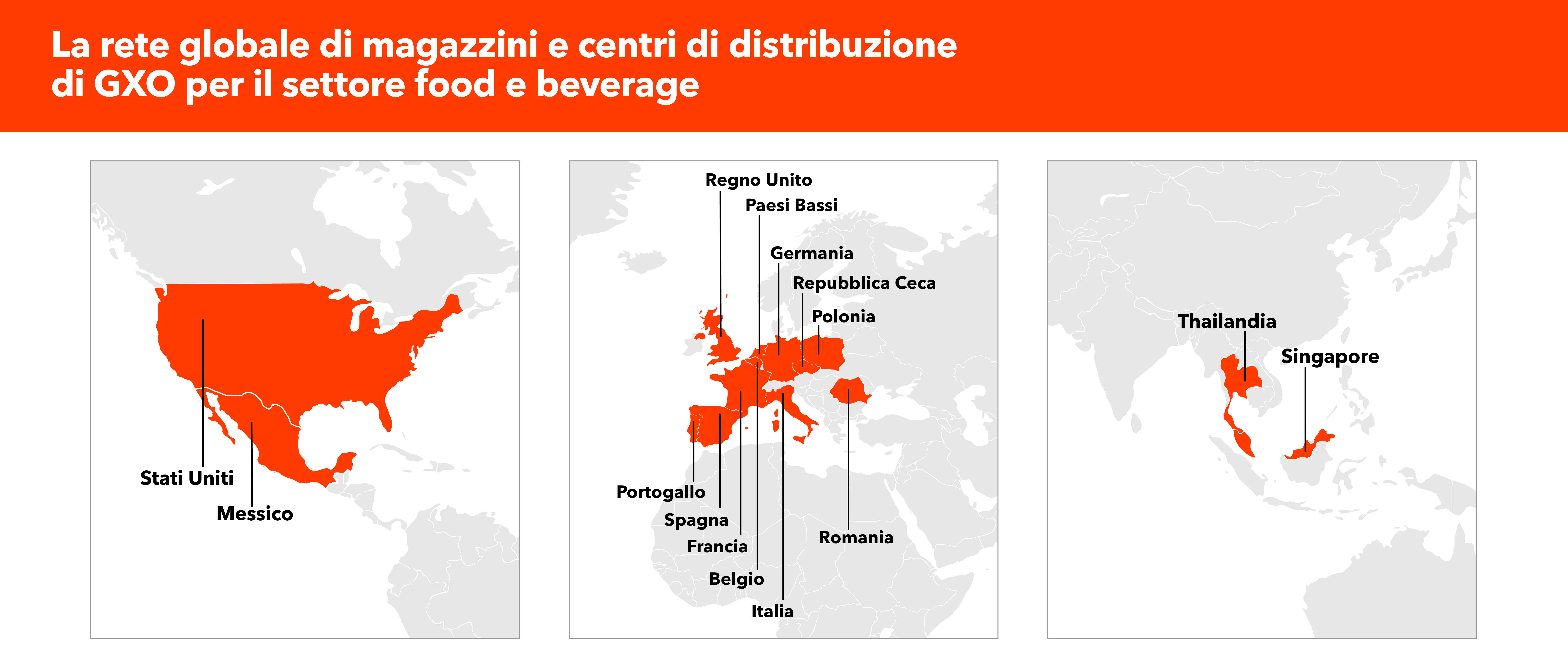 GXO's global food & beverage network
